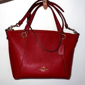 1941 RED COACH KACEY SATCHEL